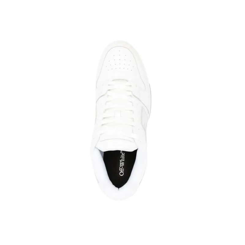 OFF WHITE Out Of Office Ooo Low Tops White Silver-3