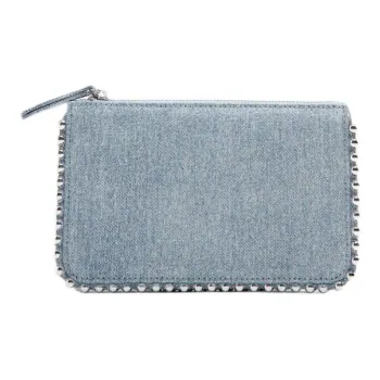 ZARA Polyurethane Wallets Shoulder Bag Crossbody Bag Women's Denim Blue