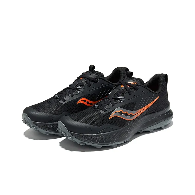 Saucony BLAZE TR Low Top Trail Running Shoes Men's Black Gray-2