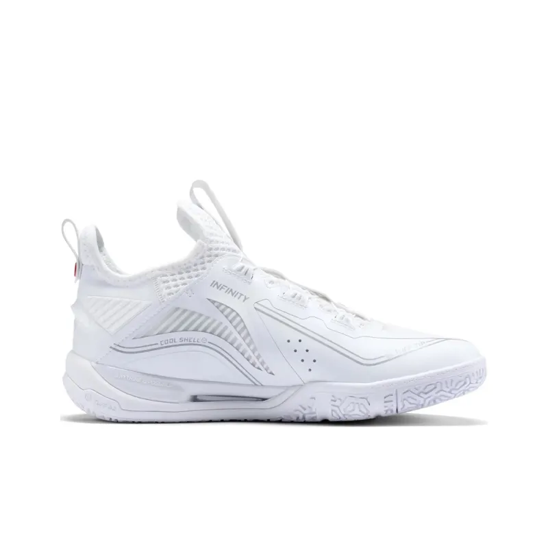 LiNing Stick to the Ground Flight MAX Anti Slip Wear Resistant Low Top Badminton Shoes Men's White-1