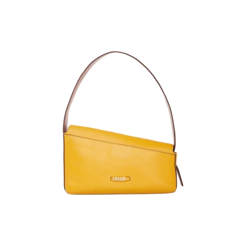Staud Nappa Leather Shoulder Bag, Handbag, Shoulder Bag Women's Yellow-2