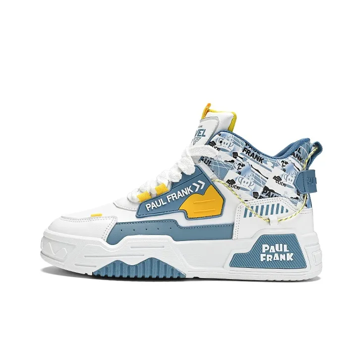 PAUL FRANK Slip-Resistant High-Top Skateboard Shoes Men's-0
