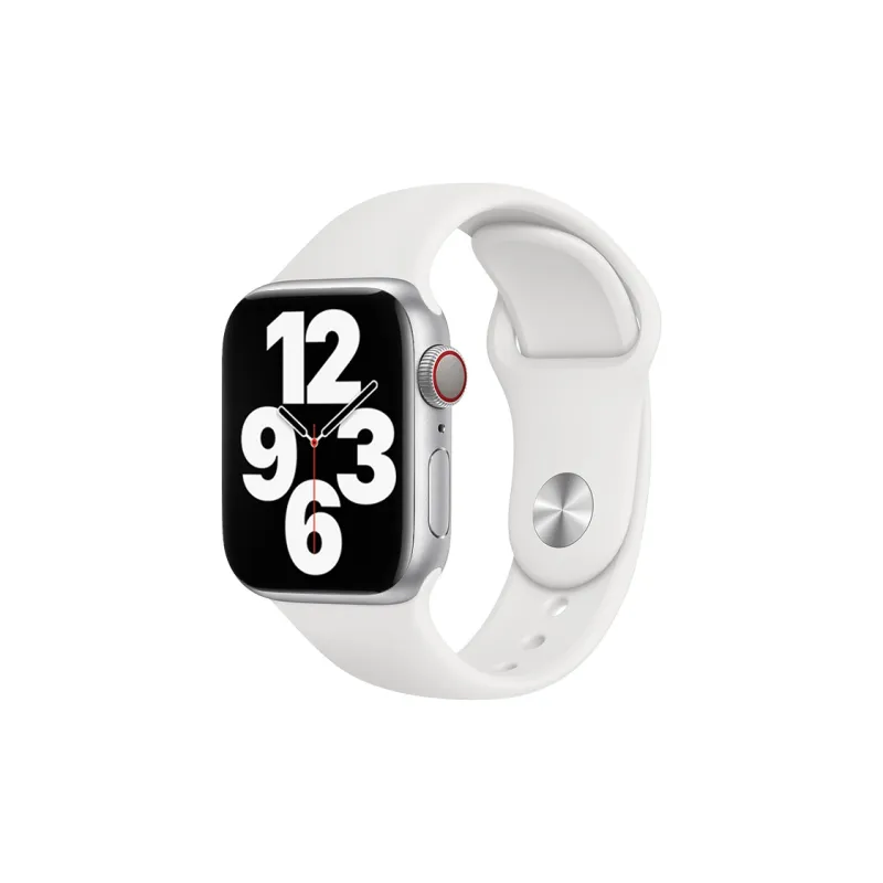 MILANQIAN M&Q Apple Compatibility Watch Band 38 45mm Watch Dial All Silicone Material-0
