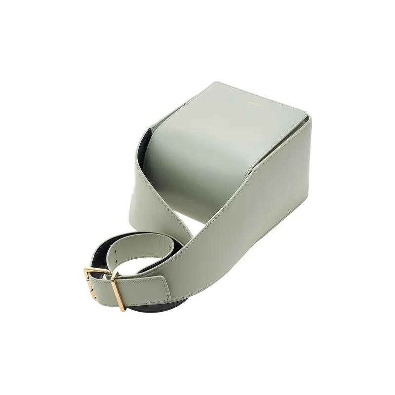 JIL SANDER Cow Leather Crossbody Bag, Shoulder Bag Women's Green-3