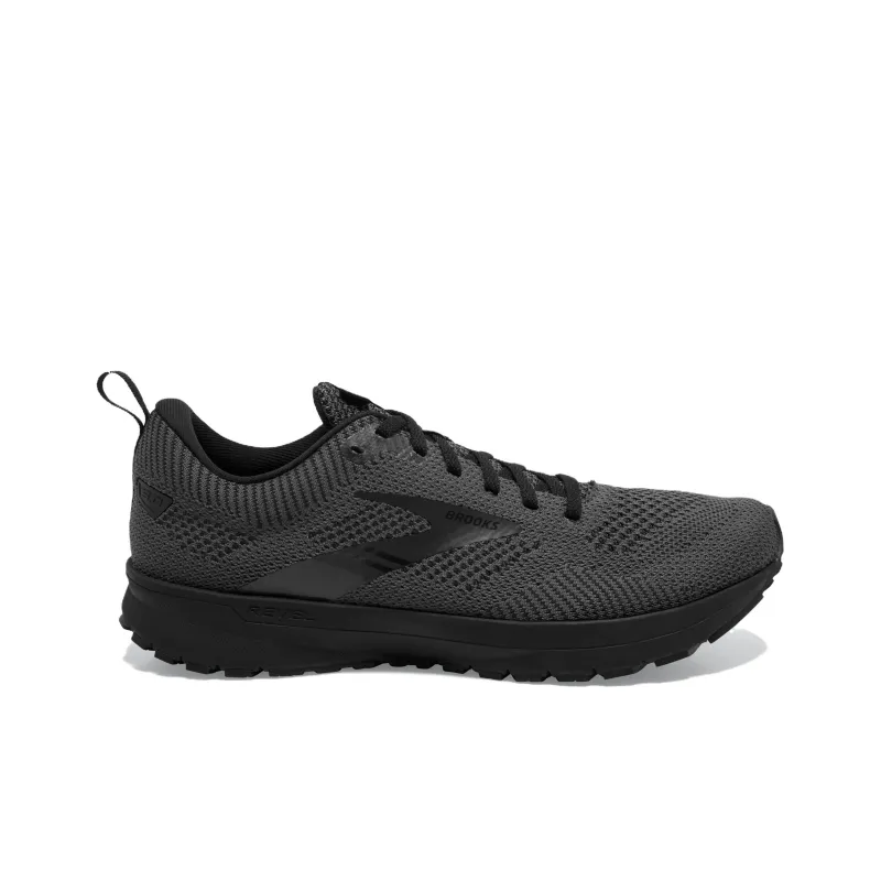 Brooks Revel 5 Anti Slip Wear Resistant Low Top Running Shoes Men's Gray-1