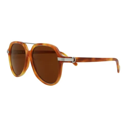 CARTIER Acetate Aviator Sunglasses Men's Brown