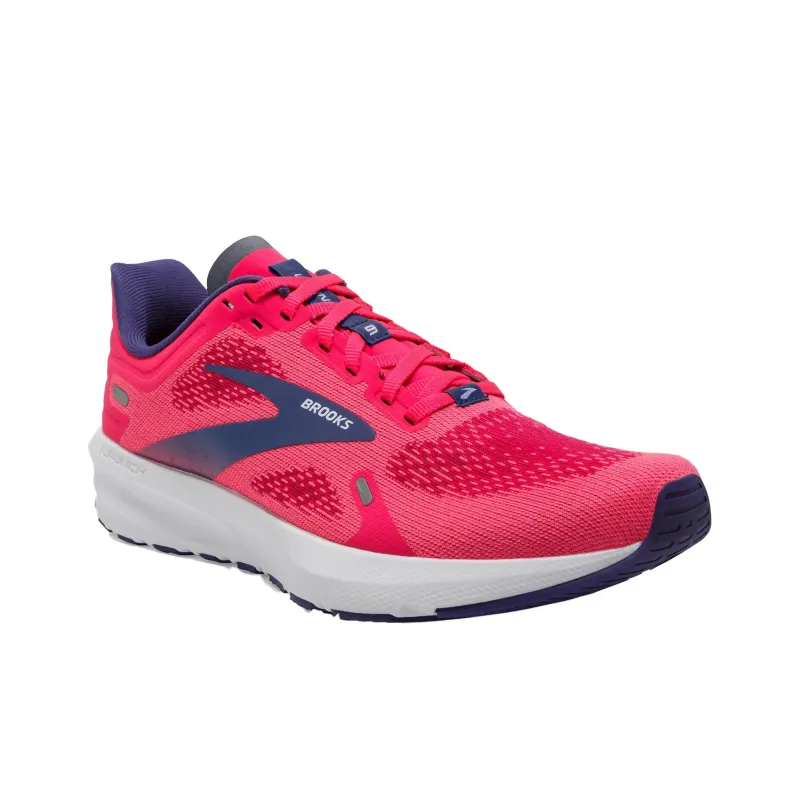 Brooks Launch 9 Anti Slip Wear Resistant Low Top Running Shoes Women's Peach Red-2