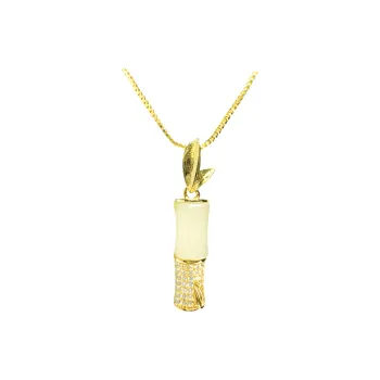 Green Waves Hetian Jade Pendants Women's Pale Greenish-White Jade