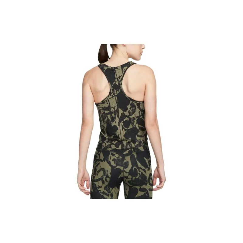 Nike Dri-Fit One Luxe Icon Clash Sport Vests Women's Dark Green-1