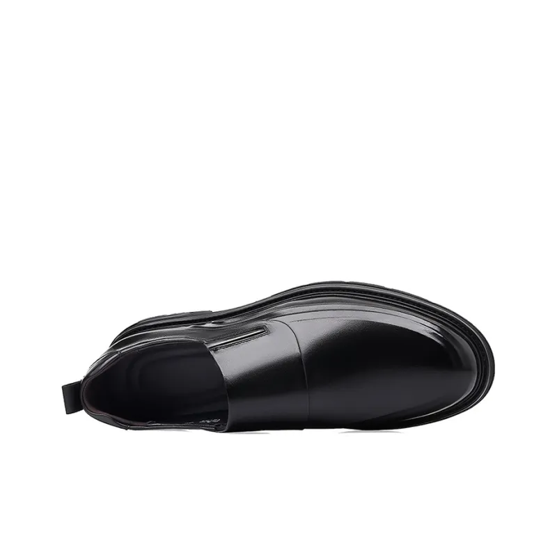 YEDANI Dress Shoes Men Low Top Black/Brown-2