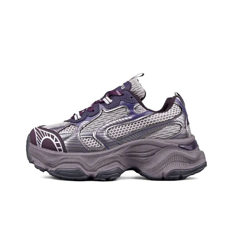 WENPU Cushioned Wear-Resistant Height Increasing Low-Top Chunky Sneakers 5cm Unisex-0