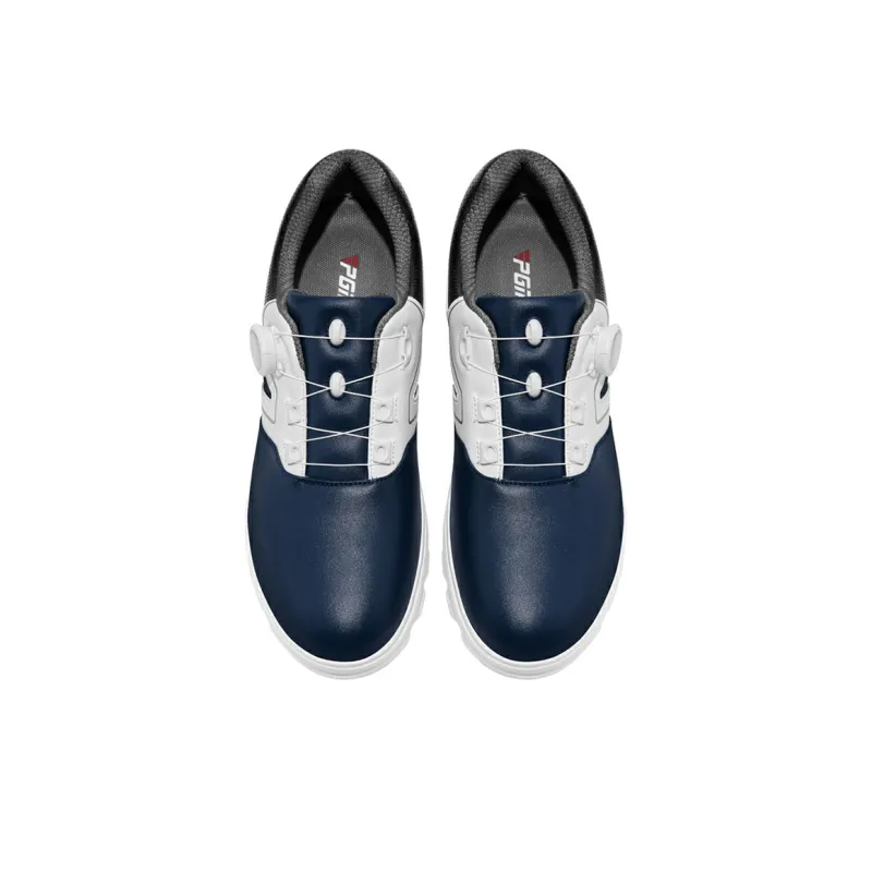 PGM Slip Resistant Low Top Golf Shoes Men's Navy Blue-3
