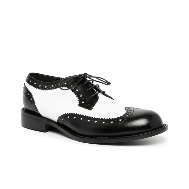 CDG Casual Shoes Men's Black White-2