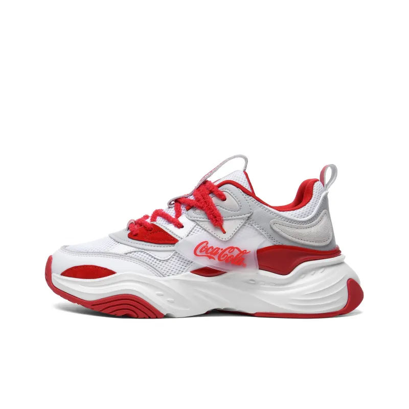 Coca Cola Wear Resistant Height Increasing Low Top Chunky Sneakers Unisex-18