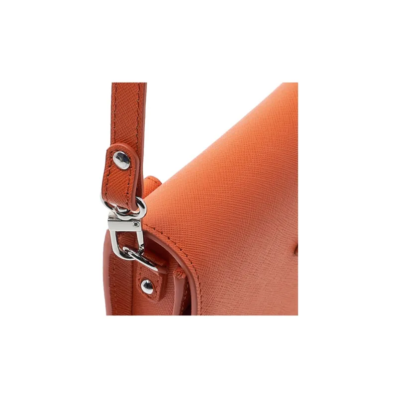Vivienne Westwood Calfskin Shoulder Bag Crossbody Bag Women's Orange-6