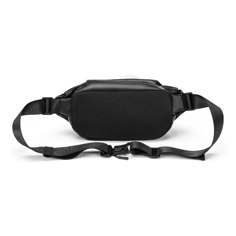 L&M Oxford Fanny Pack Large Size Men's Black-4