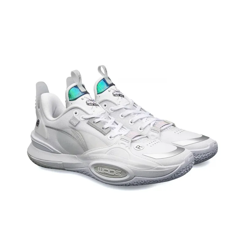 Li Ning Wade All City 10 X Glare We Are One 'White Grey'-3