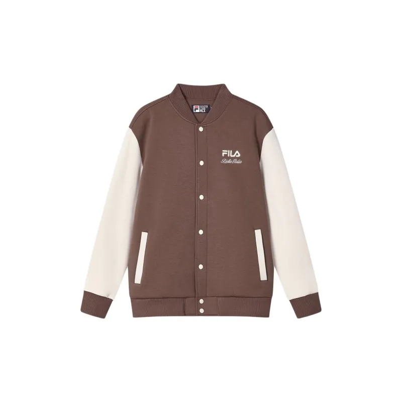 FILA Baseball Jacket Coat Men's Dried Milk Umber-1