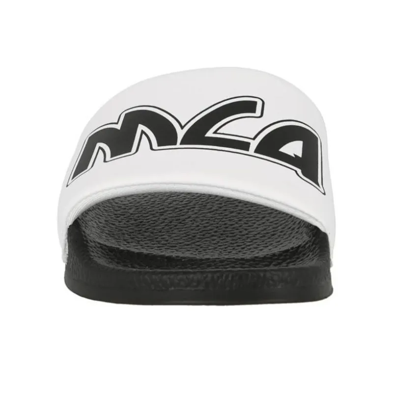 Alexander McQueen Logo Pool Slide White Women's-4