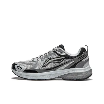 LiNing Shake 1.0 V3 Cushioning Low Top Casual Running Shoes Men's Gray