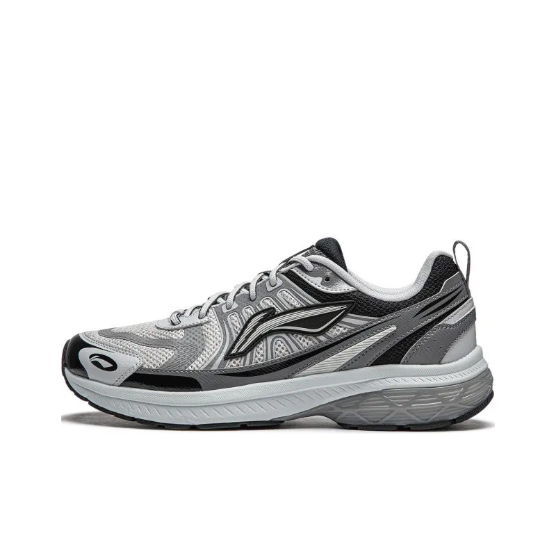 LiNing Shake 1.0 V3 Shock Absorbers Low Top Casual Running Shoes Men's Gray-0