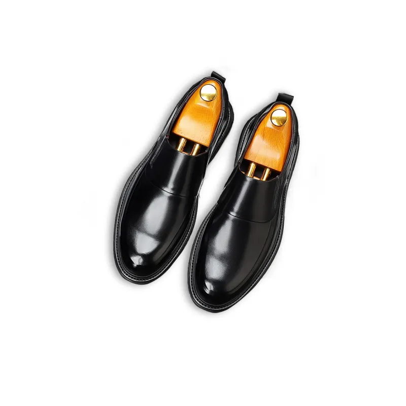 YEDANI Dress Shoes Men Low Top Black/Brown-3