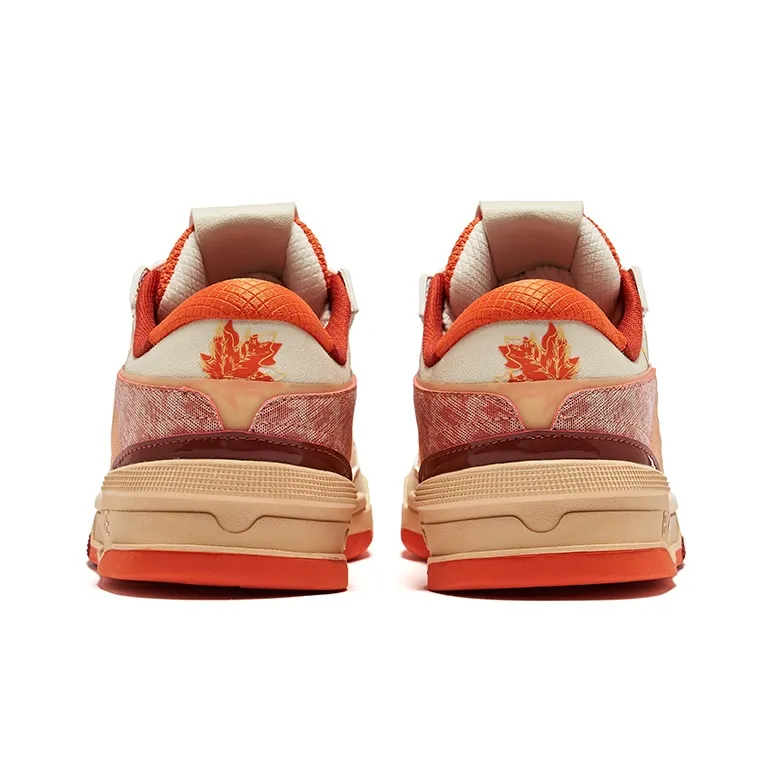 Erke Unique Maple Leaf 2.0 Anti-Slip Wear-Resistant Low-Top Skateboard Shoes Men's Maple Leaf Red-3