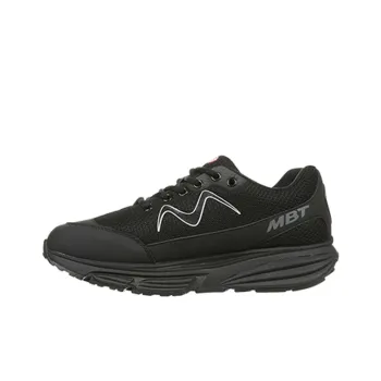 MBT Cushioning Breathable Height Increasing Rebound Wear Resistant Low Top Running Shoes Women's Black