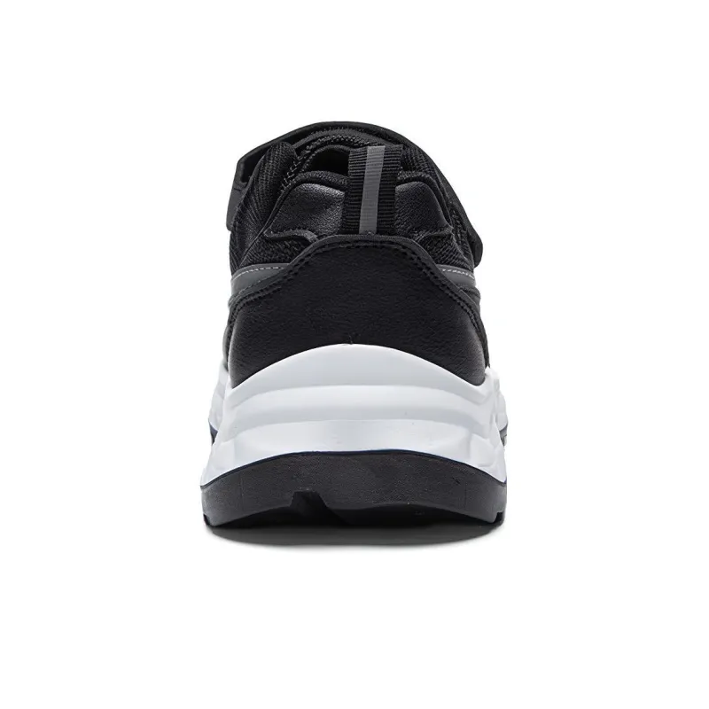 Warrior Soft Sole Elderly Shoes Wear resistant And Lightweight Low Top Casual Shoes Unisex Black-3