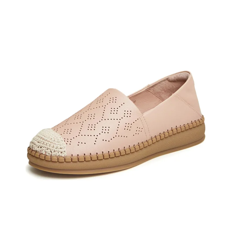 Teenmix Espadrilles Women's Pink/Black/Beige-1