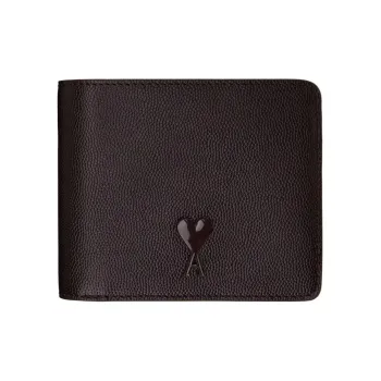 AMIPARIS Leather Wallet Men's Brown
