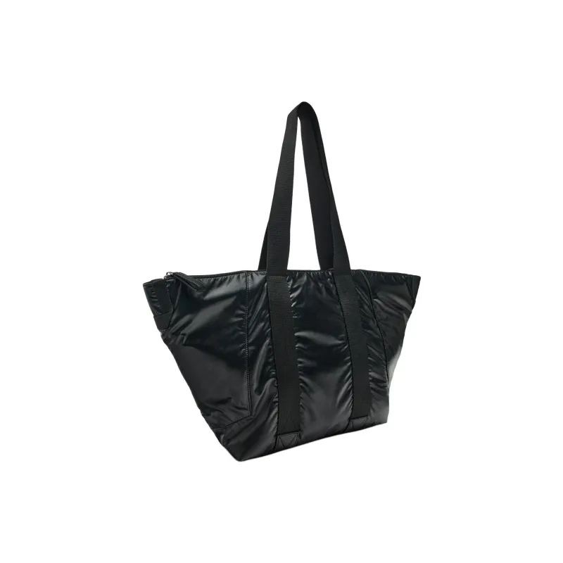 ZARA Polyurethane Tote Bag Shopping Bag Handbag Shoulder Bag Women's Black-1