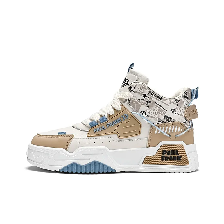 PAUL FRANK Slip-Resistant High-Top Skateboard Shoes Men's-6