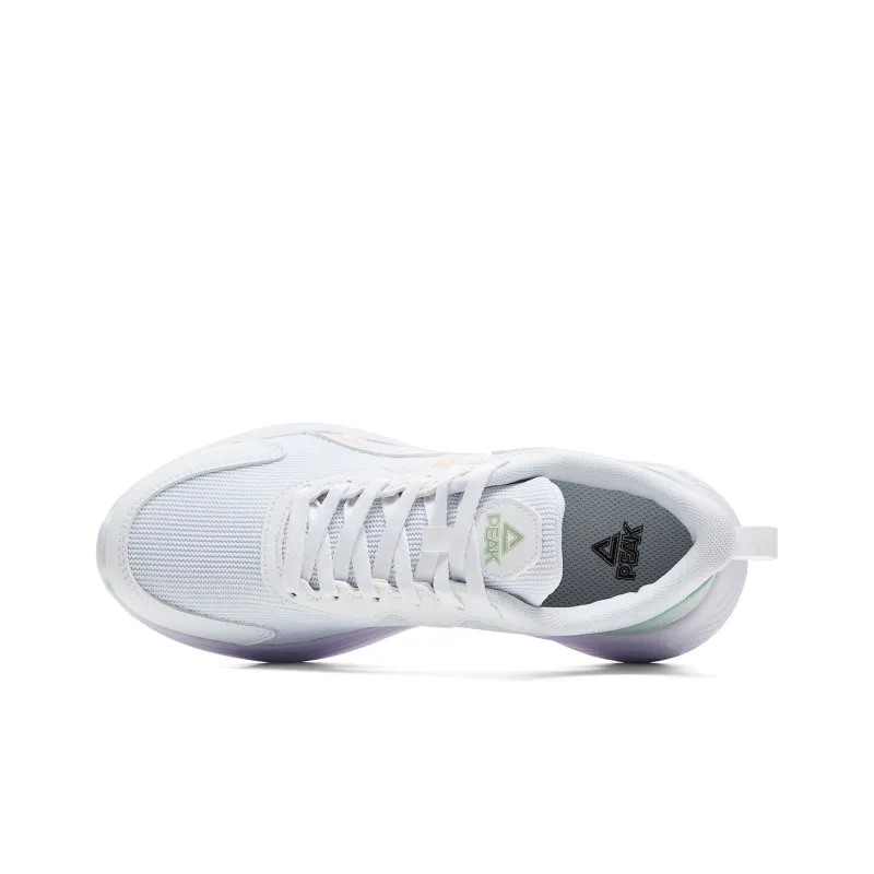 PEAK Volkswagen Collection Low Top Running Shoes Women's White Green-3