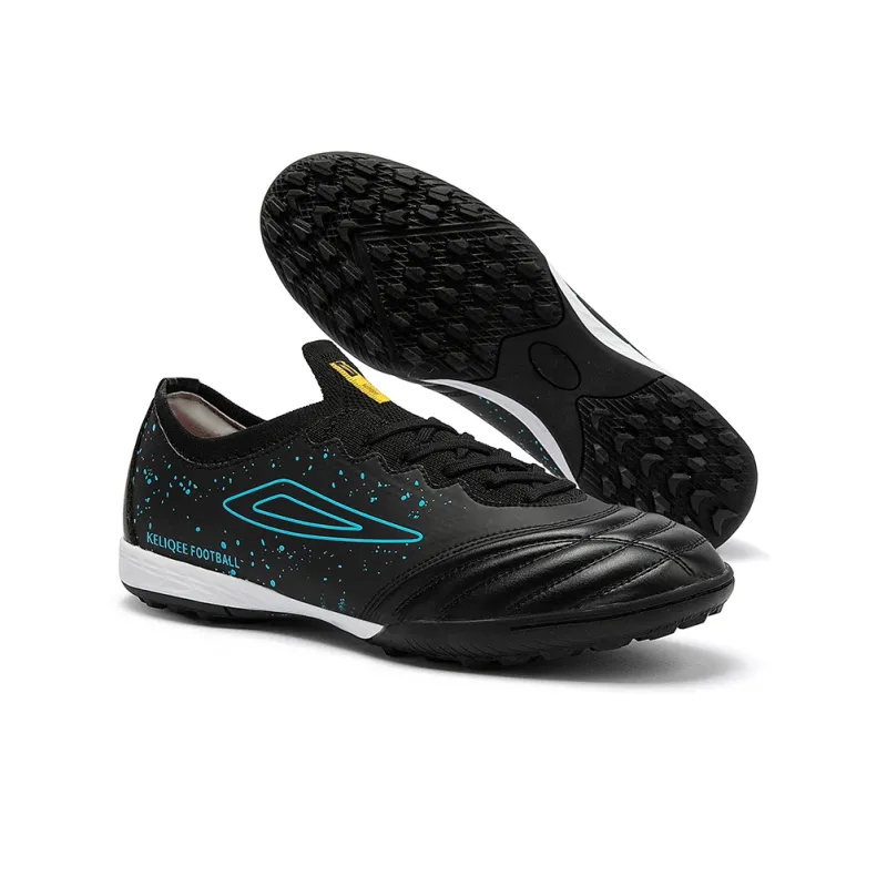 Keliqee Soccer Shoes Unisex Low Top White/Blue-14
