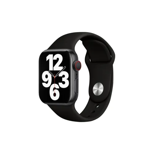 MILANQIAN M&Q Apple Compatibility Watch Band 38 45mm Watch Dial All Silicone Material