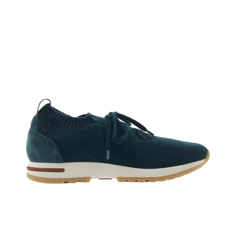 Loro Piana Abrasion Resistant Low Top Casual Shoes Men's Cyan-1
