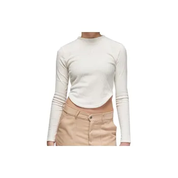 Jordan Set in Sleeve T Shirt Women's Ecru