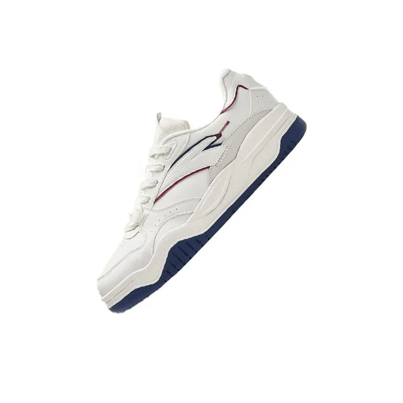 Anta Wave Shoes Slip-Resistant Low-Top Skateboard Shoes Women's Ivory White With Pale Blue Undertones-2