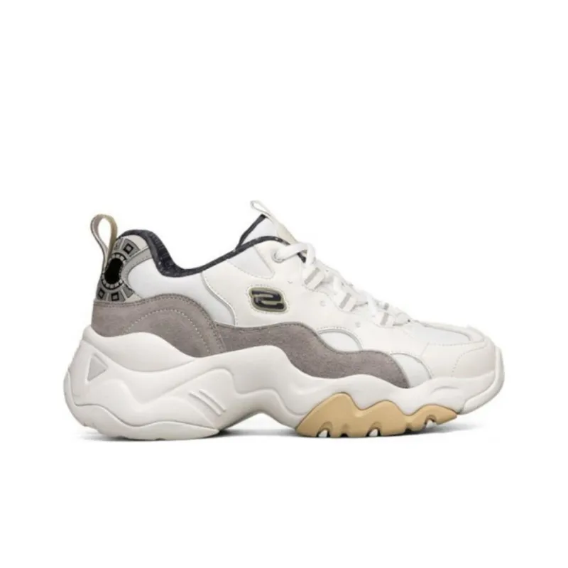 Skechers One Punch Man X Skechers D Lites 3.0 Low Top Running Shoes White/Yellow Women's-1