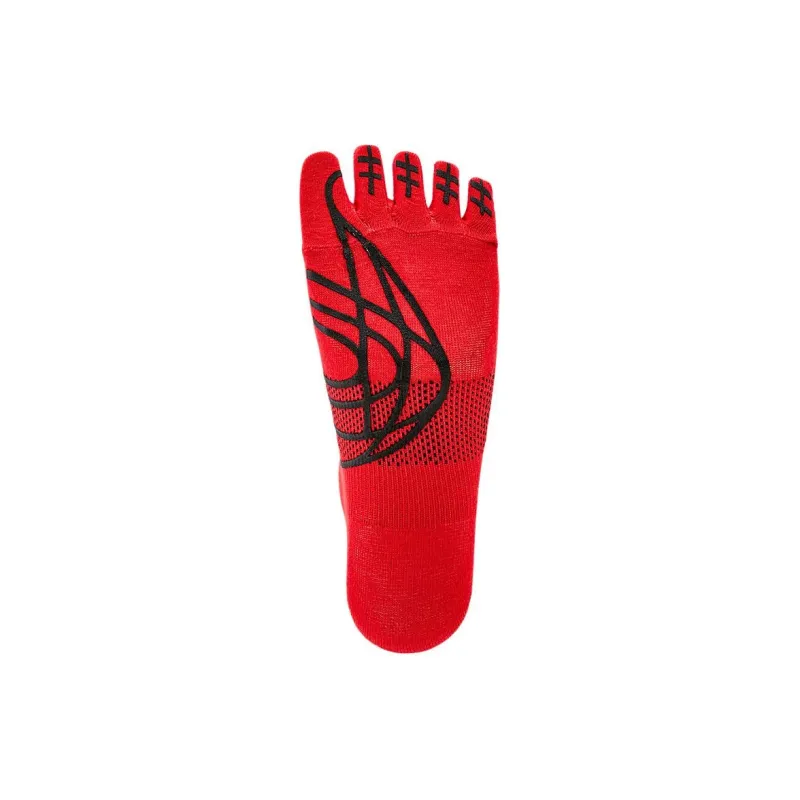 Asics Five-Finger Grip Socks Ankle Socks Men's 1 Pack Classic Red-2
