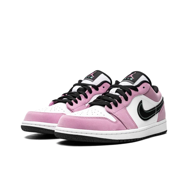 Jordan 1 Low Se Violet Shock White Black-3