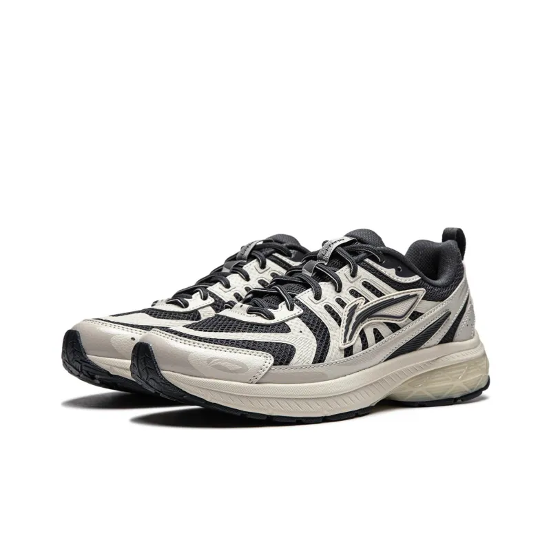 LiNing Shake 1.0 V3 Cushioning Low-Top Running Shoes Women's Black Gray-2