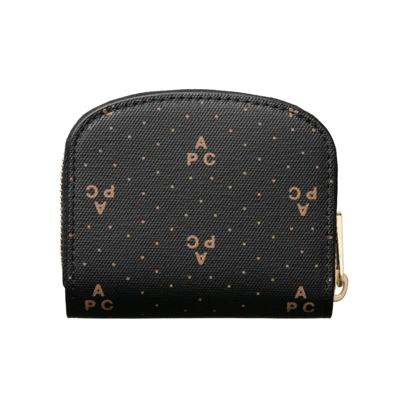 A.P.C Cotton With Polyurethane Wallet Women's Black-6