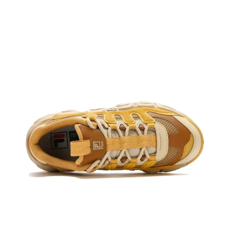 FILA Croissant Chunky Sneakers 'Yellow Brown' Women's-2