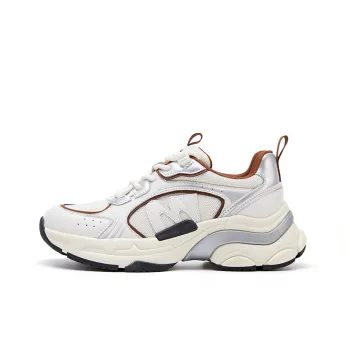 Marie Claire Low-Top Chunky Sneakers 5cm Women's Ceramic Milky White