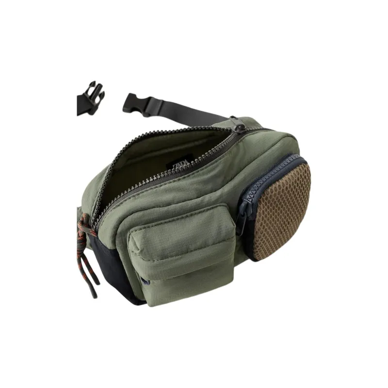 ZARA Polyester Fanny Pack Sling Bags Kids' Bags Regular Unisex Khaki Green-3