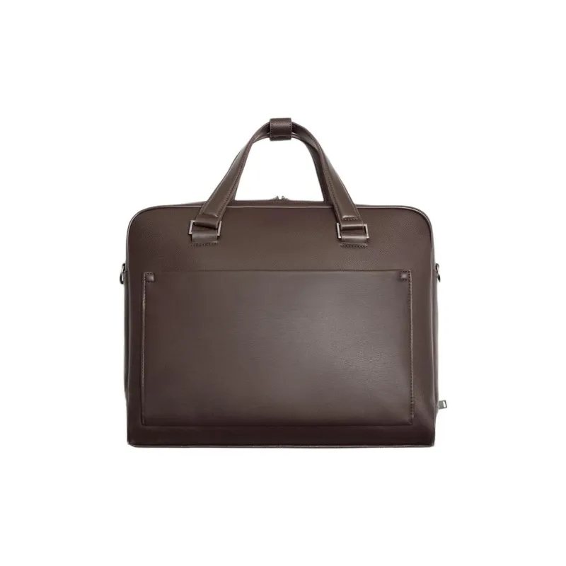 ZARA Polyurethane Briefcase Shoulder Bag Crossbody Bag Handbag Regular Men's Brown-0