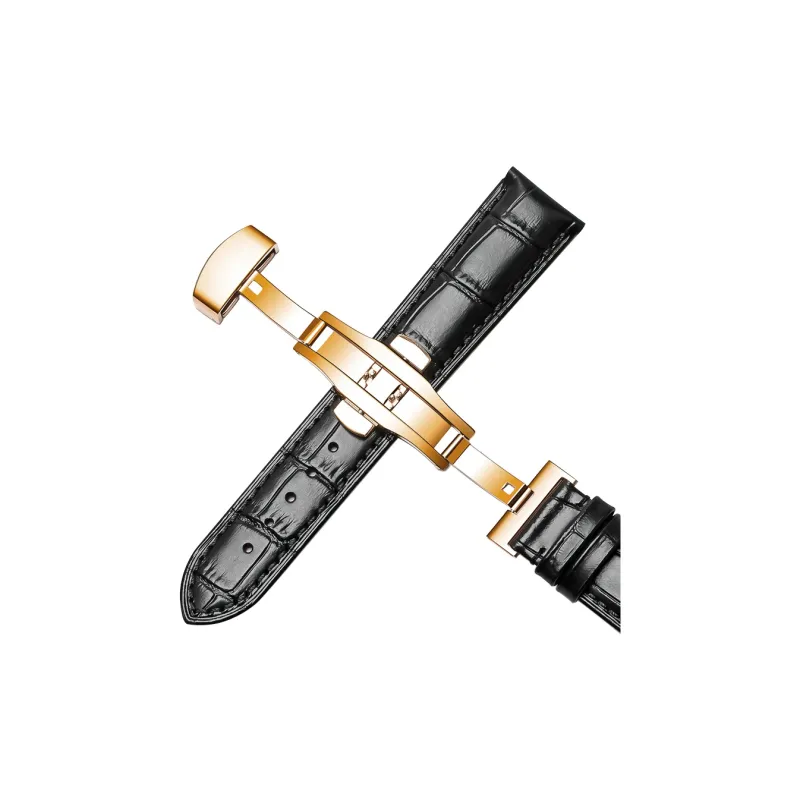 WOALMORN Longines Compatibility Watch Band 75MM 120MM Cowhide Leather Material-6