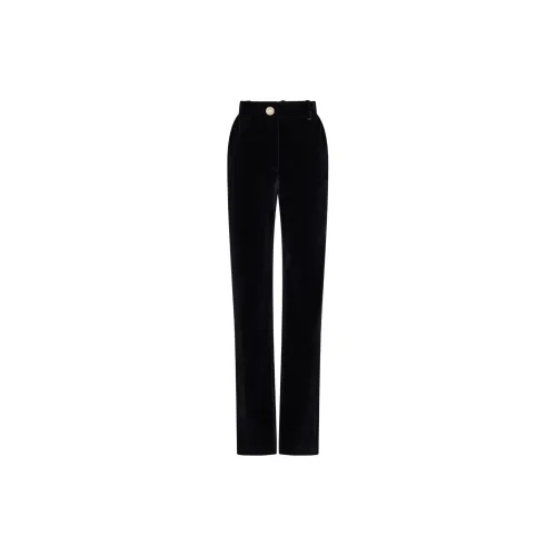 Rabanne High-waisted Velour Trousers